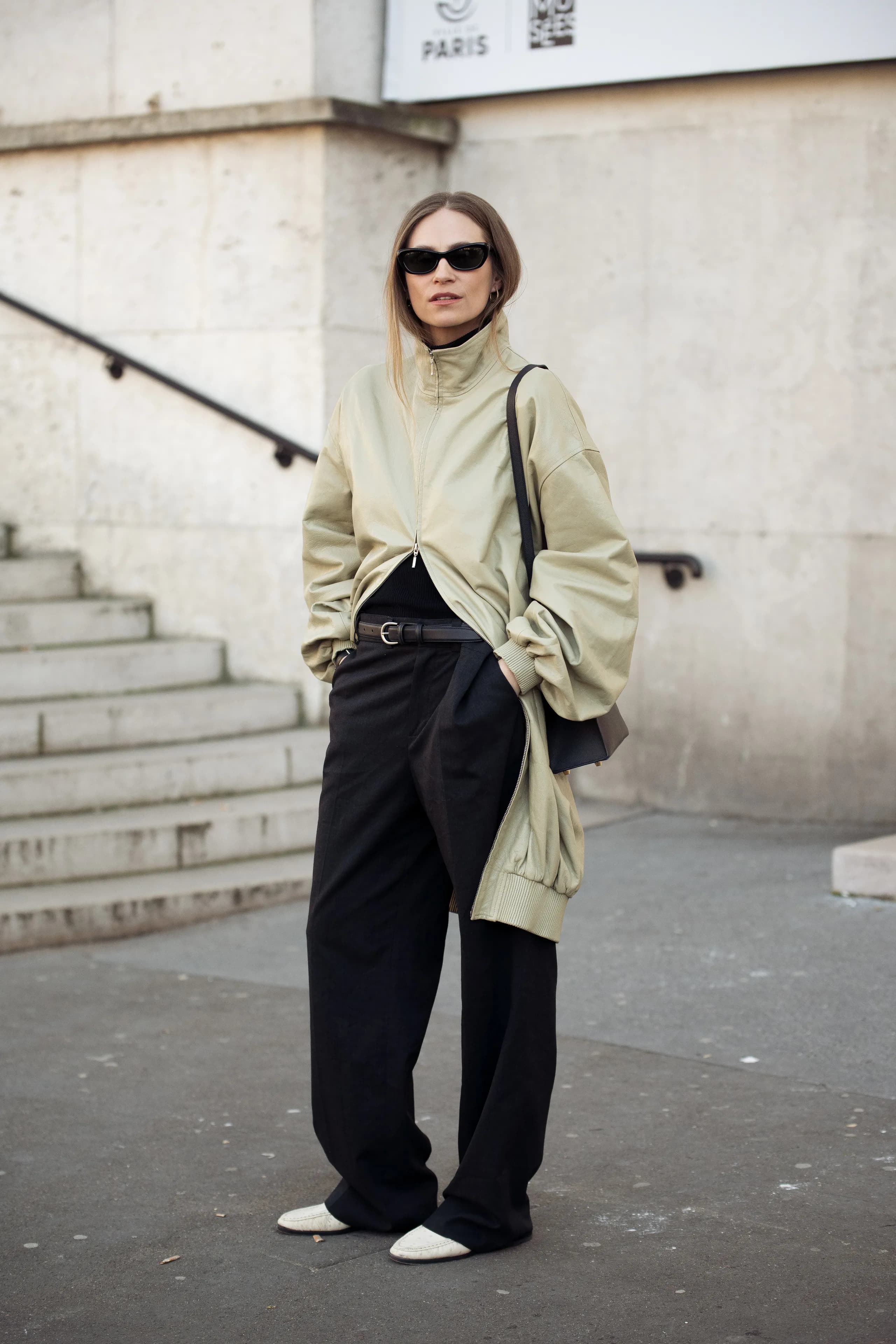 An outfit rendered onto a photo of the reader